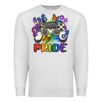 Oatmeal Heather gaymer pride Premium Sweatshirt - MaliasSmallBusiness