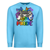 Ocean Blue gaymer pride Premium Sweatshirt - MaliasSmallBusiness