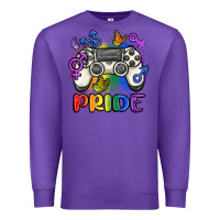 Purple gaymer pride Premium Sweatshirt - MaliasSmallBusiness