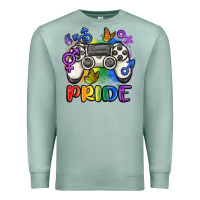 Seafoam gaymer pride Premium Sweatshirt - MaliasSmallBusiness