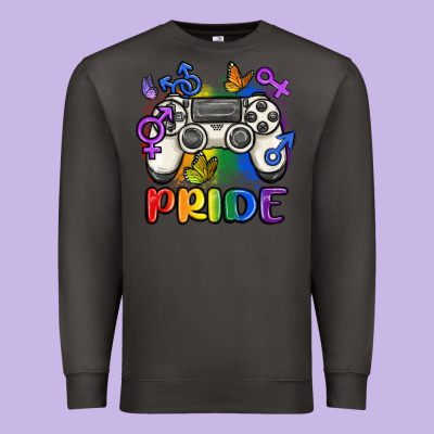 Gaymer Pride Premium Sweatshirt Designed By Maliassmallbusiness