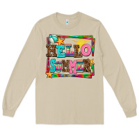 Mushroom hello summer Long Sleeve Tee - AdoDesignShop