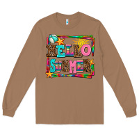 Toasted Coconut hello summer Long Sleeve Tee - AdoDesignShop