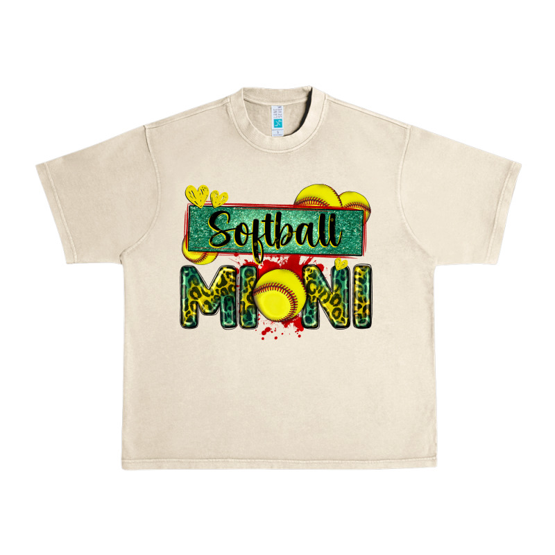 Softball Mini With Leopard Urban Heavy Tee by Zillion Design Studio | Teevron