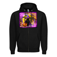 Black witchy cat tumbler Zipper Hoodie - BundleAndBundleShop