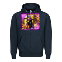 Navy witchy cat tumbler Zipper Hoodie - BundleAndBundleShop