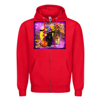 Red witchy cat tumbler Zipper Hoodie - BundleAndBundleShop