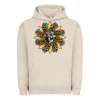Pigment French Oak sunflower cowhide leopard Urban Hoodie - Artiststas
