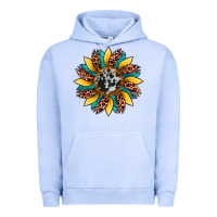 Pigment Grape Ice sunflower cowhide leopard Urban Hoodie - Artiststas