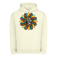Pigment Pistachio sunflower cowhide leopard Urban Hoodie - Artiststas