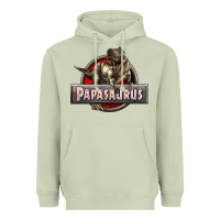 Matcha Papasaurus T-Rex Heavyweight Hoodie - LillyAllenDesigns