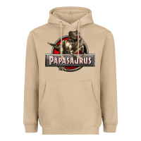 Papasaurus T-rex Heavyweight Hoodie | Teevron