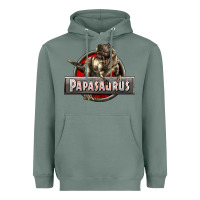 Sage Papasaurus T-Rex Heavyweight Hoodie - LillyAllenDesigns