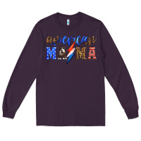 Plum american mama thunderbolt Long Sleeve Tee - HRA Design Shop