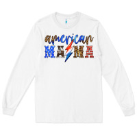 White american mama thunderbolt Long Sleeve Tee - HRA Design Shop