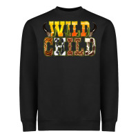 Black Western wild child Heavyweight Sweatshirt - texasbilliewilder