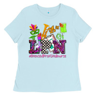 Baby Blue mardi gras lpn licensed practical nurse Ladies Tee - AdoDesignShop