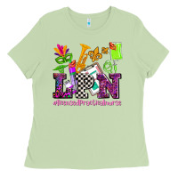 Matcha mardi gras lpn licensed practical nurse Ladies Tee - AdoDesignShop
