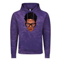 Cloud Purple black man portrait Vintage Hoodie - texasbilliewilder