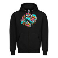Black race sunflower patches Zipper Hoodie - AdoDesignShop