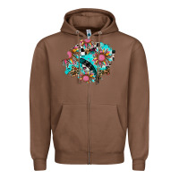 Chestnut race sunflower patches Zipper Hoodie - AdoDesignShop