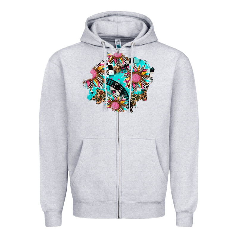 Race Sunflower Patches Zipper Hoodie by AdoDesignShop | Teevron