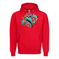 Red race sunflower patches Zipper Hoodie - AdoDesignShop