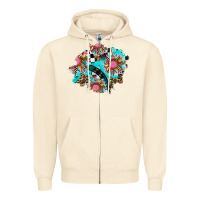 Sandshell race sunflower patches Zipper Hoodie - AdoDesignShop