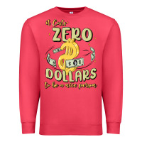 Cardinal it costs zero dollars to be a nice person Premium Sweatshirt - MaliasSmallBusiness