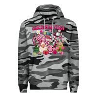 Slate Camo retro pink christmas vibes Premium Hoodie - MaliasSmallBusiness