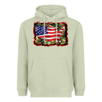 Matcha distressed american flag Heavyweight Hoodie - BarkalooDesign