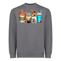 Storm flowers with coffee Heavyweight Sweatshirt - Zillion Design Studio