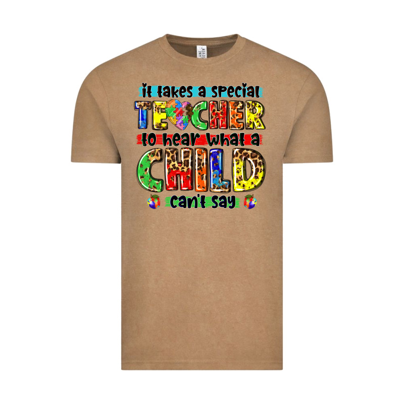 It Takes A Special Teacher To Hear What A Child Cant Say Tbw Vintage Tee by texasbilliewilder | Teevron
