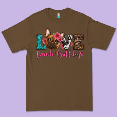 Love French Bulldogs Premium Tee Designed By Artiststas