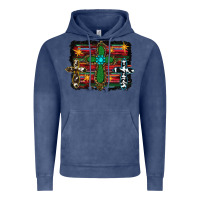 Vintage Denim Western Cross Vintage Hoodie - RanaPortraitStore