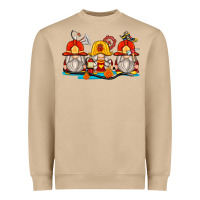 Mushroom firefighter gnomes Heavyweight Sweatshirt - Zillion Design Studio