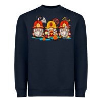 Navy firefighter gnomes Heavyweight Sweatshirt - Zillion Design Studio