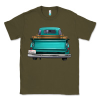 Army Green western truck back view 2 Classic Tee - FaDigitalArtStudio