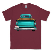 Burgundy western truck back view 2 Classic Tee - FaDigitalArtStudio