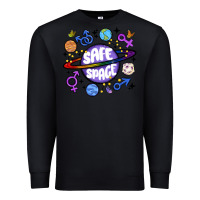 Black safe space Premium Sweatshirt - MaliasSmallBusiness