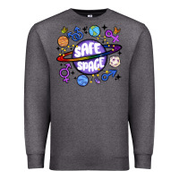 Charcoal Heather safe space Premium Sweatshirt - MaliasSmallBusiness