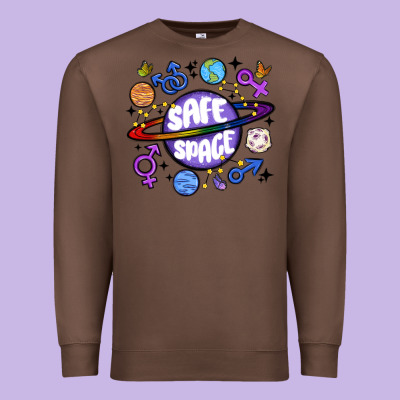 Safe Space Premium Sweatshirt Designed By Maliassmallbusiness