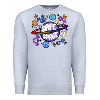 Heather Grey safe space Premium Sweatshirt - MaliasSmallBusiness