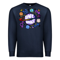 Navy safe space Premium Sweatshirt - MaliasSmallBusiness