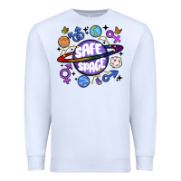 White safe space Premium Sweatshirt - MaliasSmallBusiness
