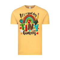 Vintage Mustard it s a good day tiny humans Vintage Tee - texasbilliewilder