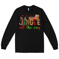 Black jingle all the way Long Sleeve Tee - FaDigitalArtStudio