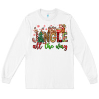 White jingle all the way Long Sleeve Tee - FaDigitalArtStudio