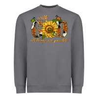 Storm With god all things are possible with sunflower Heavyweight Sweatshirt - texasbilliewilder