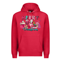 Cardinal pink christmas coffee cups Premium Hoodie - MaliasSmallBusiness